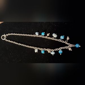 NWOT Women's Sterling Silver Necklace, Toggle Clasp, Fresh Water Pearls, Beads